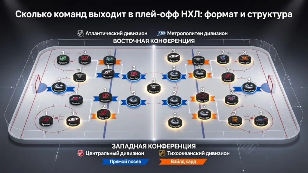 Сколько команд выходит в плей-офф НХЛ: формат и структура