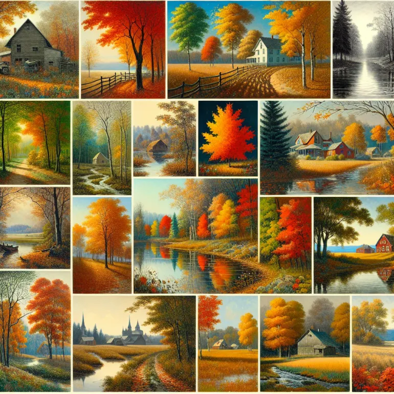 Осень в картинах художников: Вдохновение и мастерство